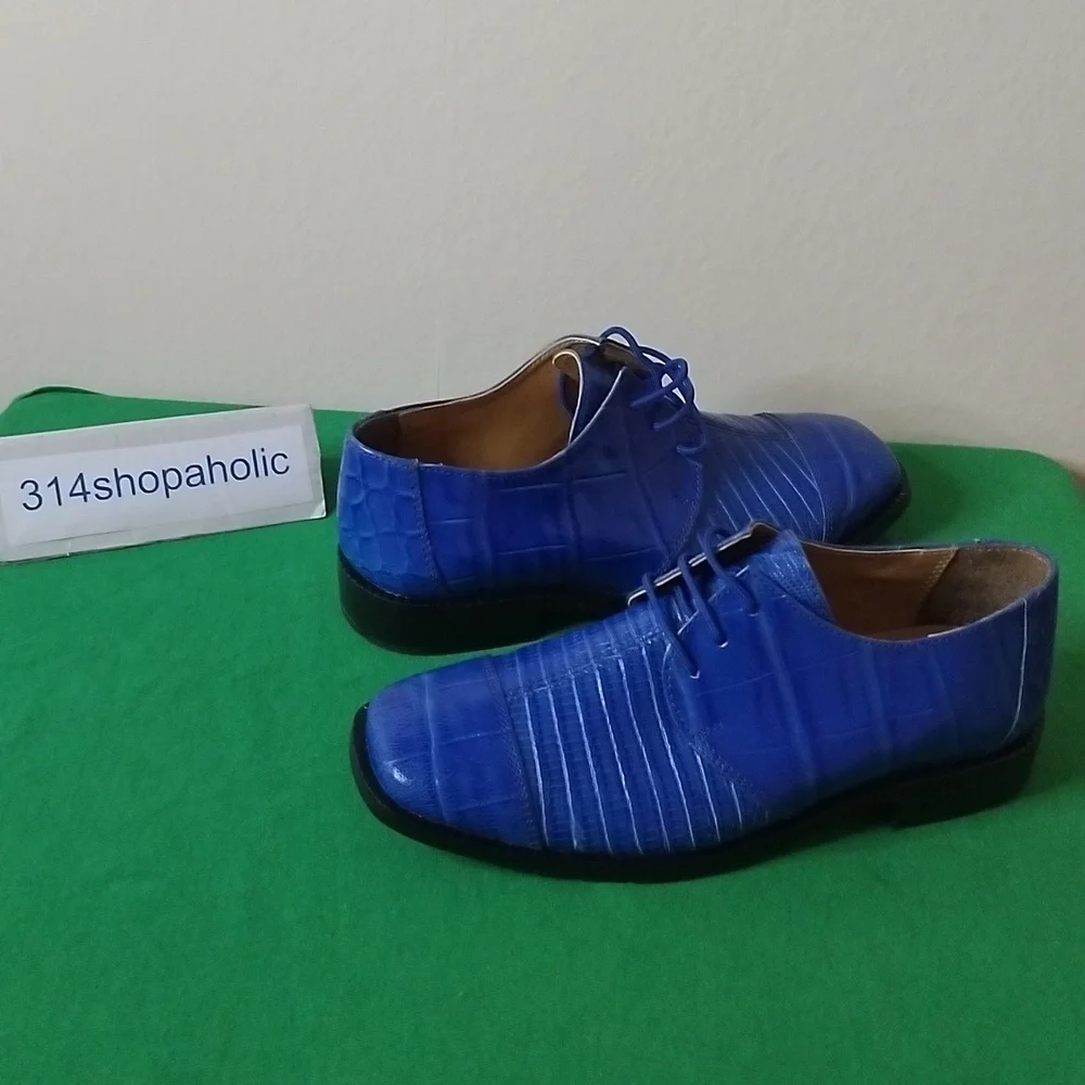 Boys Blue Dress Shoes